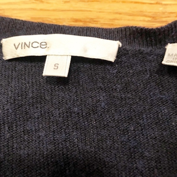 Vince smoky blue cashmere & cotton cardigan. Small - Picture 4 of 9